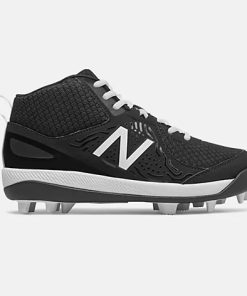 New Balance 3000v5 Youth Molded Cleats – Black/White (J3000BK5)