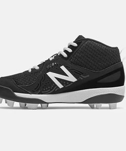 New Balance 3000v5 Youth Molded Cleats – Black/White (J3000BK5) -Wilson Shop J3000BK5 3