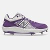 New Balance – White/Purple Low-Cut L3000v5 Metal Spikes (L3000WP5)