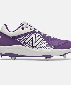 New Balance – White/Purple Low-Cut L3000v5 Metal Spikes (L3000WP5)
