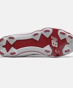 New Balance – Men’s Maroon/White 3000v5 Fresh Foam Molded Cleat (PL3000M5) -Wilson Shop PL3000M5 4