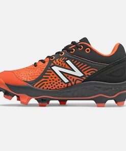 New Balance – Men’s Black/Orange 3000v5 Fresh Foam Molded Cleat (PL3000T5) -Wilson Shop PL3000T5 3