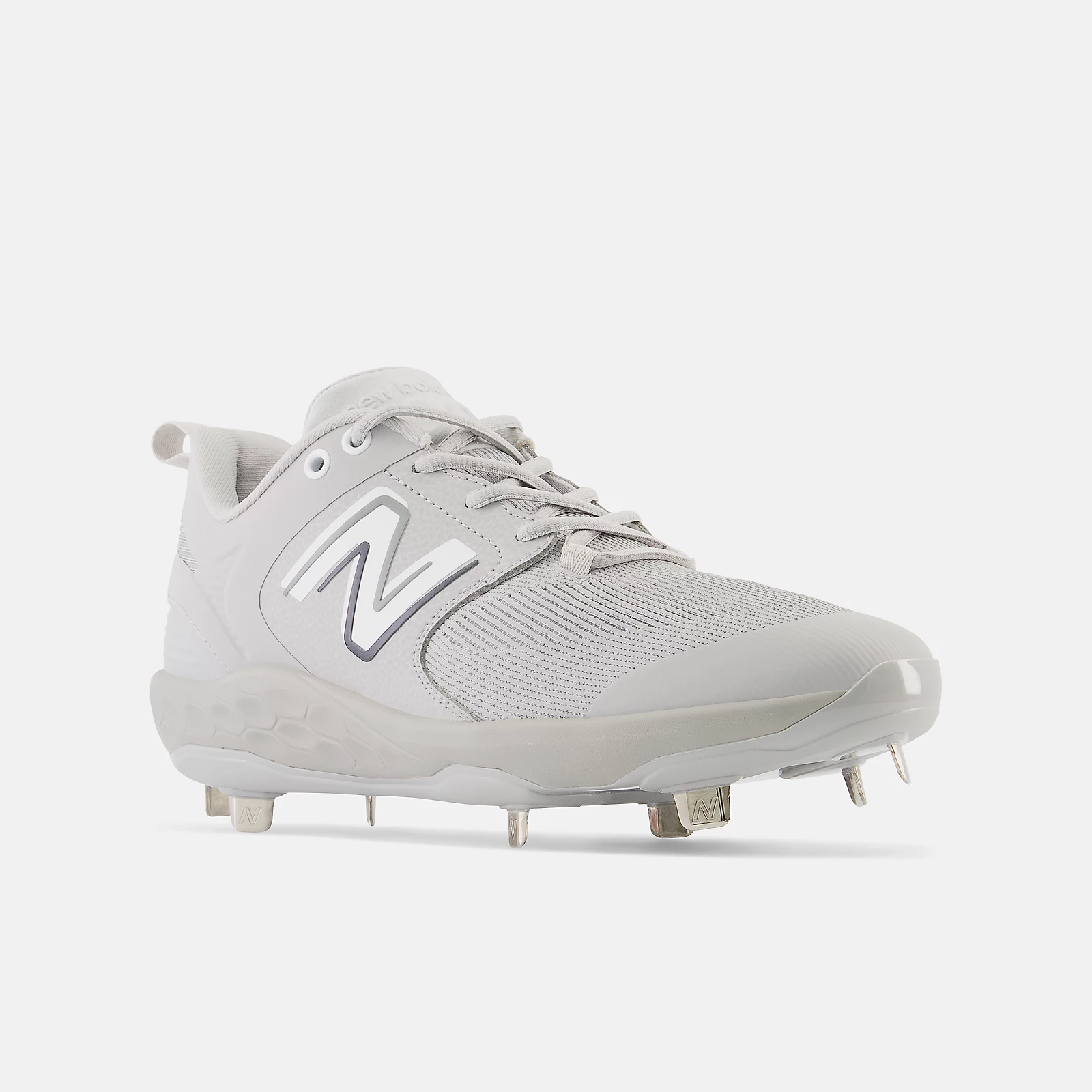 New Balance Grey/White L3000v6 Metal Spikes New Balance Grey/White L3000v6 Metal Spikes -Wilson Shop l3000tg6 2
