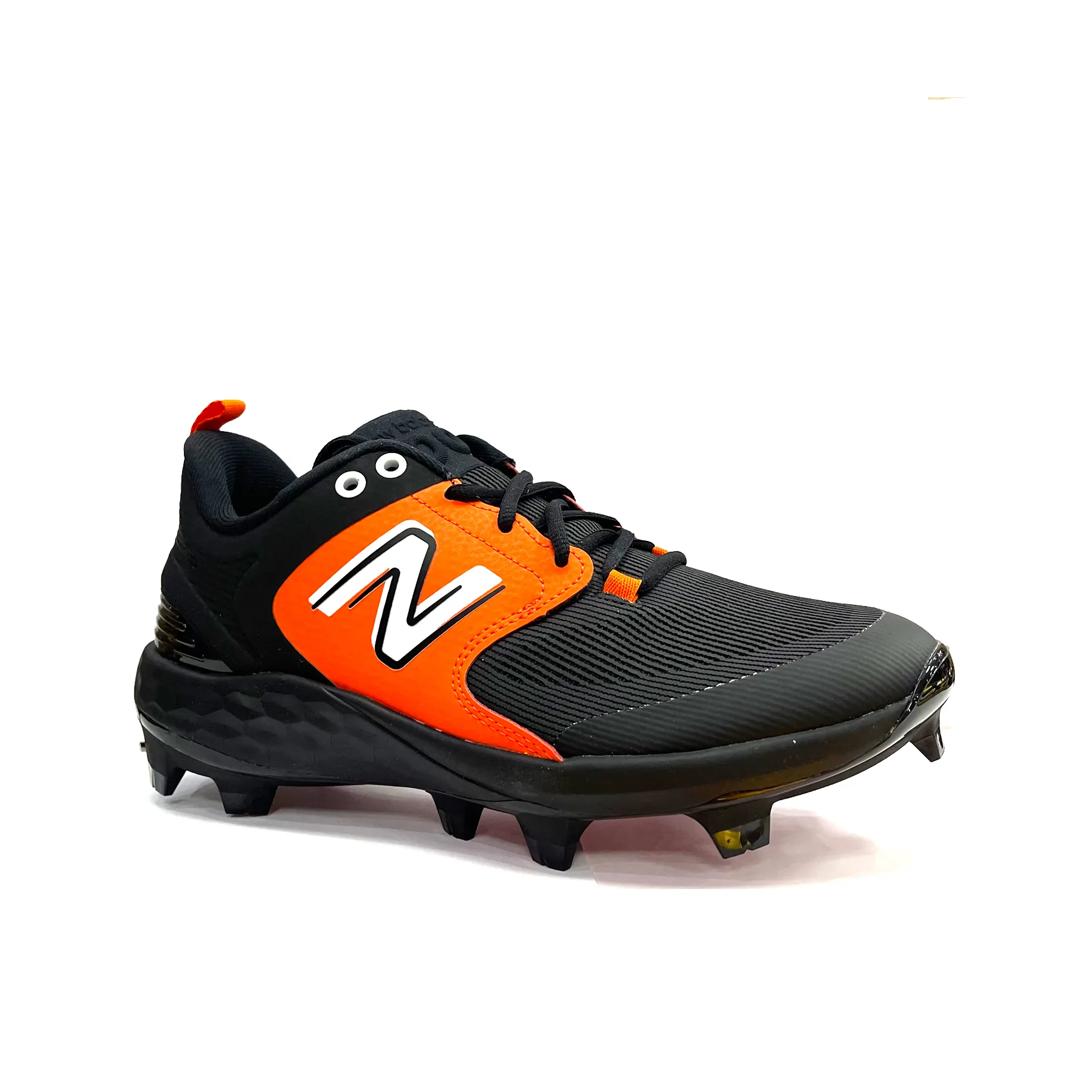 New Balance Black/Orange PL3000v6 Molded Cleats New Balance Black/Orange PL3000v6 Molded Cleats -Wilson Shop pl3000O6 1