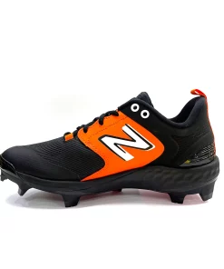 New Balance Black/Orange PL3000v6 Molded Cleats 2 New Balance Black/Orange PL3000v6 Molded Cleats -Wilson Shop pl3000O6 3