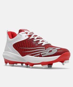 New Balance – Red/White FuelCell 4040v6 Molded Cleats (PL4040R6) -Wilson Shop pl4040r6 4