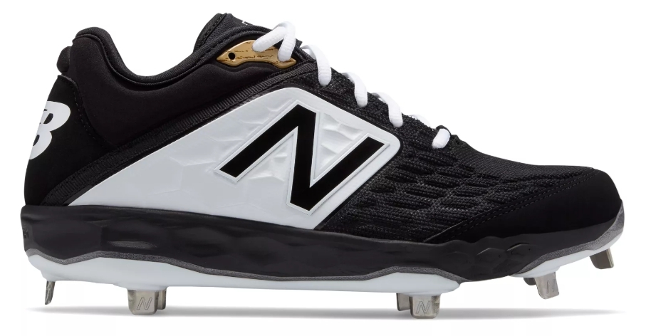 New Balance – Black/White Low-Cut L3000v4 Metal Spikes (L3000BK4) New Balance – Black/White Low-Cut L3000v4 Metal Spikes (L3000BK4) -Wilson Shop products l3000bk4 1