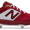 New Balance – Cardinal/White Low-Cut L3000v4 Metal Spikes (L3000MW4)