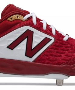 New Balance – Cardinal/White Low-Cut L3000v4 Metal Spikes (L3000MW4)