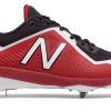 New Balance – Black/Red 4040v4 Baseball Spikes (L4040BR4)