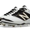 New Balance – White/Black Low 4040v3 Baseball Spikes (L4040WT3)