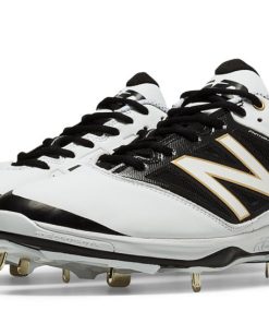 New Balance – White/Black Low 4040v3 Baseball Spikes (L4040WT3)