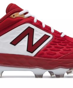 New Balance – Men’s Cardinal/White 3000v4 Fresh Foam Molded Cleat (PL3000M4)