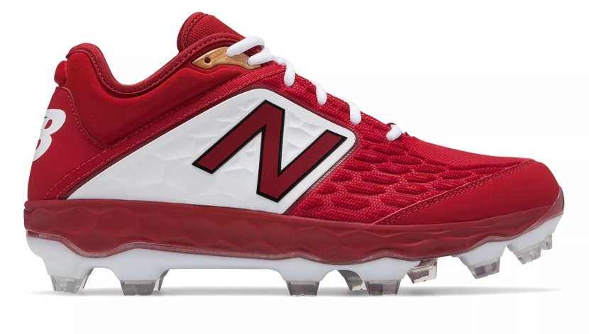 New Balance – Men’s Cardinal/White 3000v4 Fresh Foam Molded Cleat (PL3000M4) New Balance – Men’s Cardinal/White 3000v4 Fresh Foam Molded Cleat (PL3000M4) -Wilson Shop products pl3000m4 1