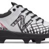New Balance 4040v5 Adult Molded Cleats – White/Black (PL4040C5)