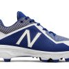 New Balance – Royal/White Low Rubber Baseball Cleats (PL4040D4)