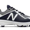 New Balance – Navy/White Low Rubber Baseball Cleats (PL4040N4)