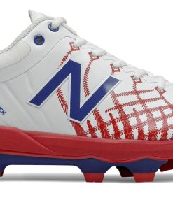 New Balance 4040v5 Adult Molded Cleats – Red/White/Blue (PL4040PR)