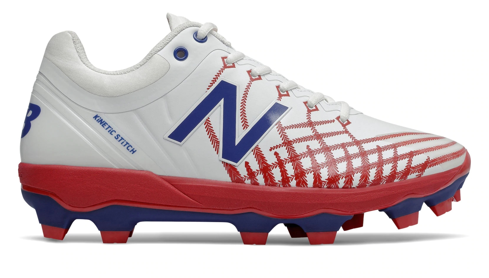 New Balance 4040v5 Adult Molded Cleats – Red/White/Blue (PL4040PR) New Balance 4040v5 Adult Molded Cleats – Red/White/Blue (PL4040PR) -Wilson Shop products pl4040pr 1