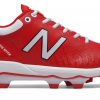 New Balance 4040v5 Adult Molded Cleats – Red/White (PL4040R5)