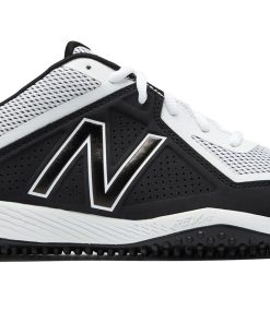 New Balance – White/Black 4040v4 Baseball Turf Shoes (T4040WB4)